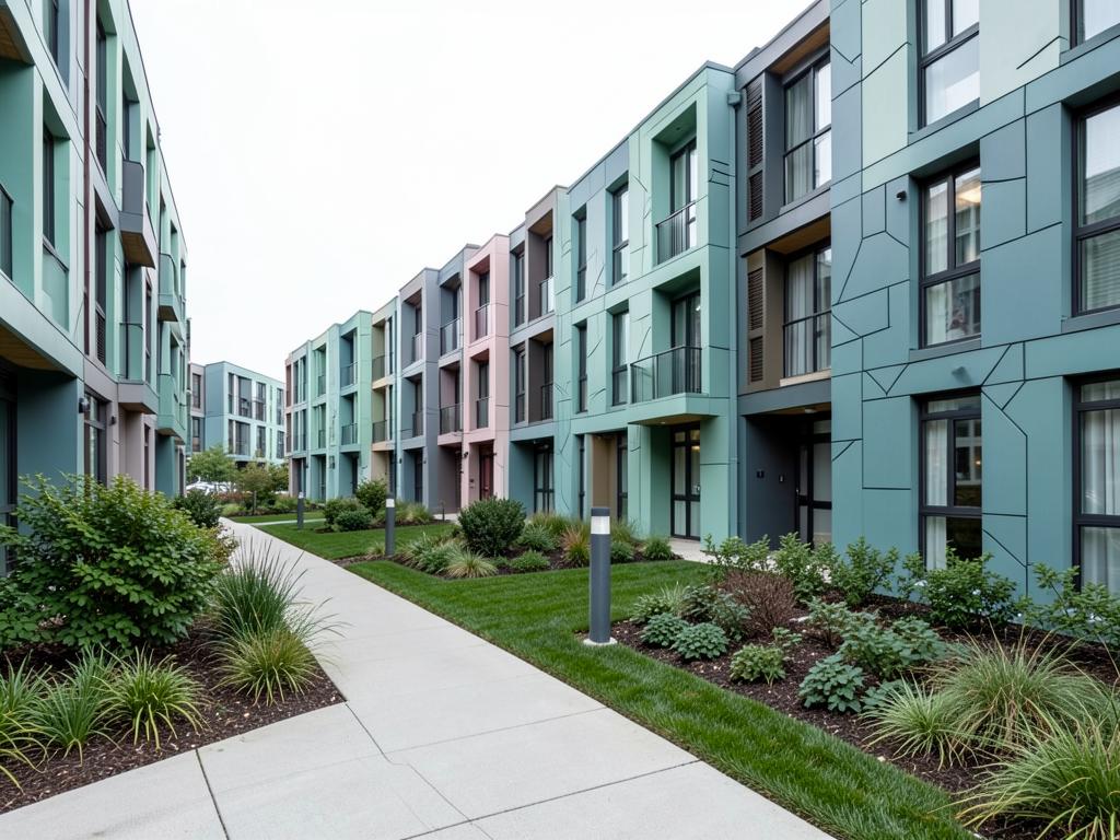 Modern townhouse development